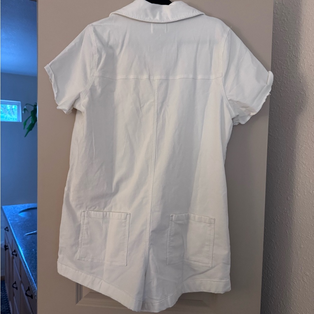 Show Me Your Mumu Ranch White Zip-Up Romper - Picture 3 of 4